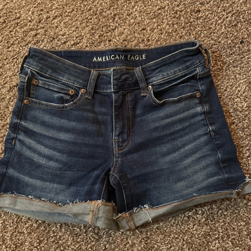 American Eagle Outfitters Dark Blue Jean Shorts